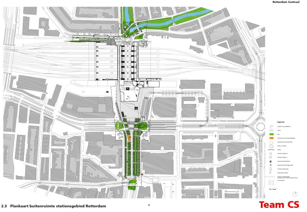 Rotterdam centraal estação de trem mapa