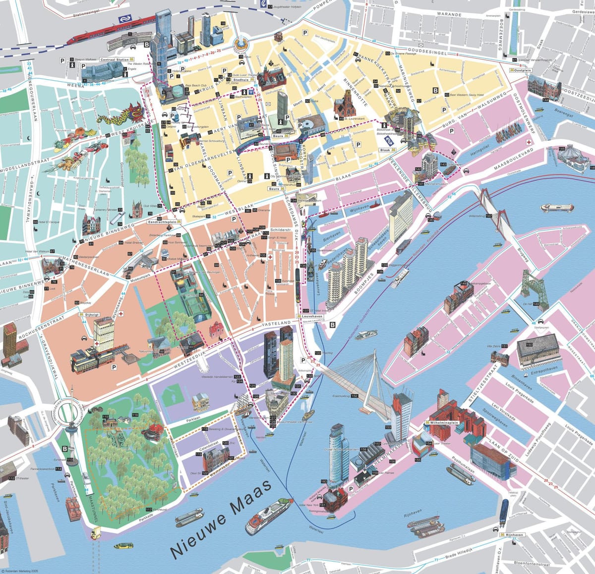 Mapa de Roterdão offline 